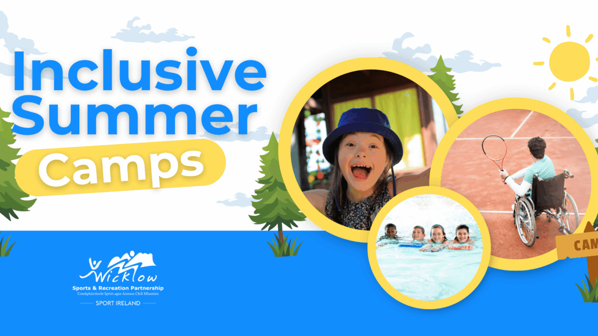 Inclusive Summer Camps Hero image showing the WLSP logo and images of children enjoying summer camp activities.